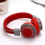 Wholesale Perfect Sound Stereo Headphone with Mic (Red Gray)